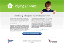 Tablet Screenshot of helpingathome.thelearningfederation.edu.au